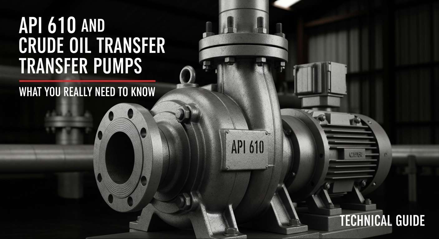 API 610 ac crudum oleum Transfer pumps;