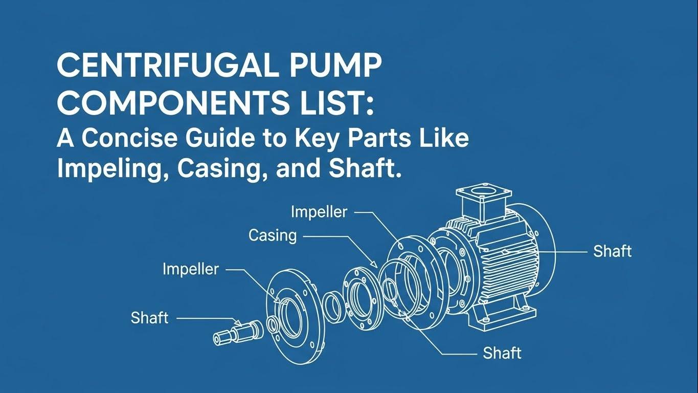 Centrifugae Pump Components List: A Concise Guide to Key Parts Like Impeller, Casing, and Shaft
