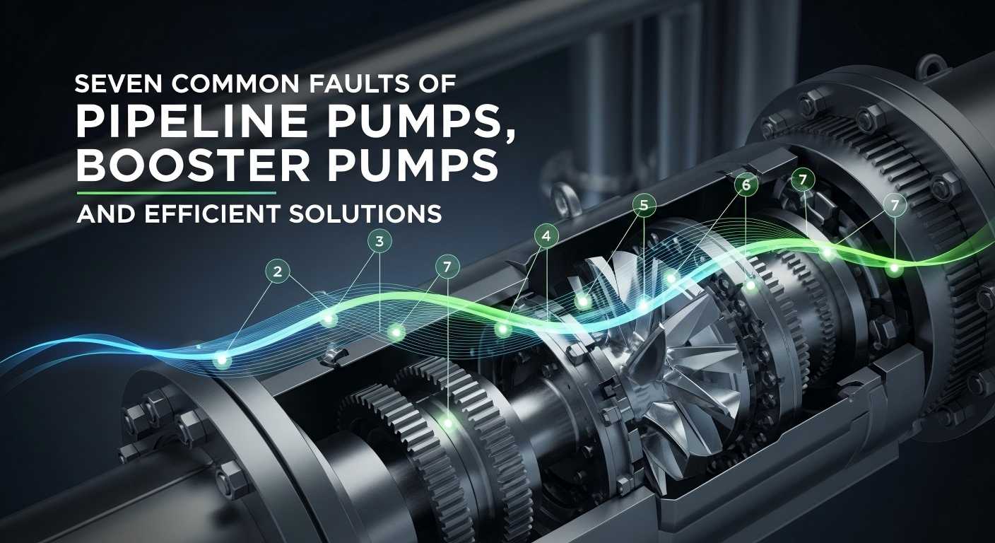 Septem communes culpas Pipeline Pumps et Booster Pumps et efficiens Solutions