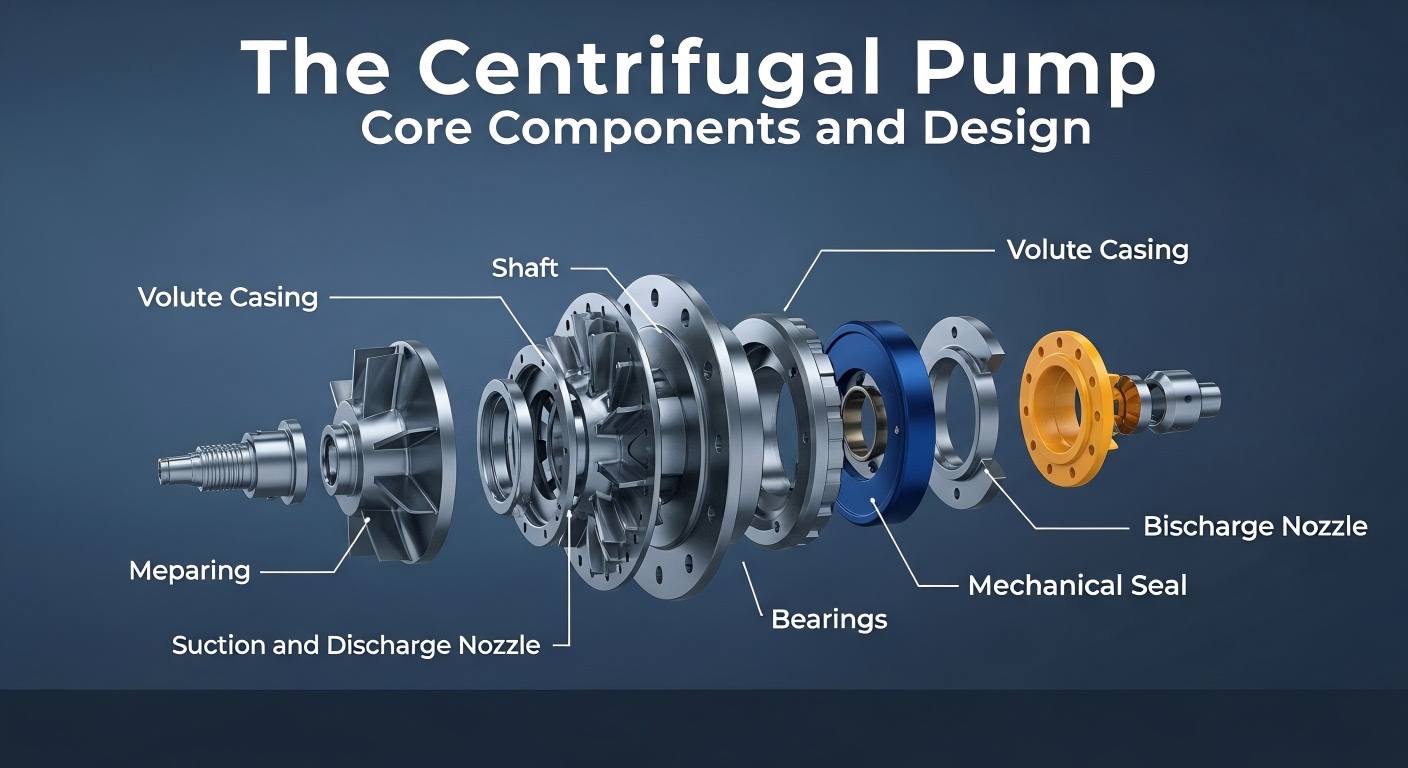 Quid sunt Core Componentes Centrifugae Pump?