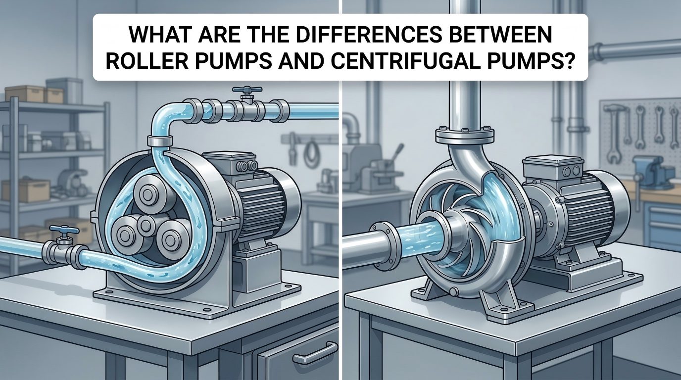 Quae sunt differentiae Inter Rollerus Pumps et Centrifugae Pumps?