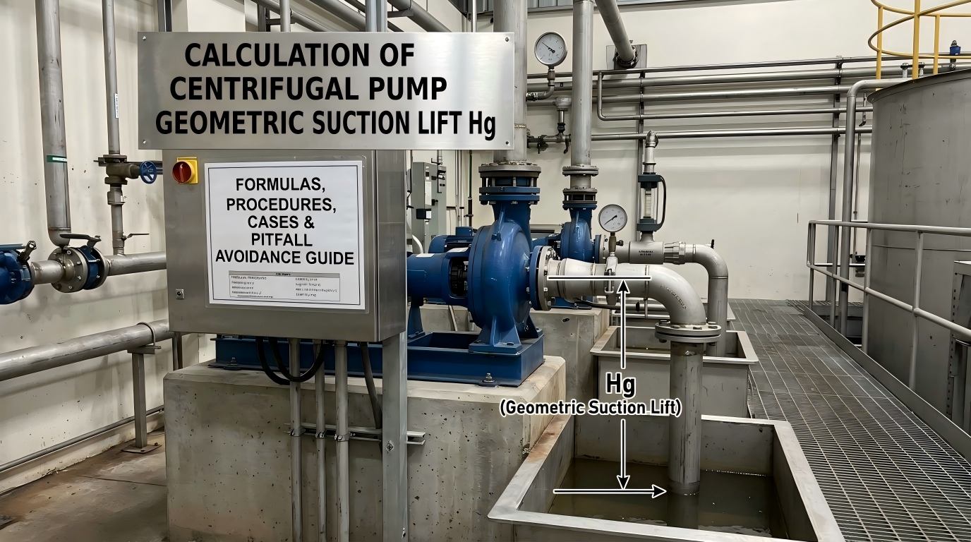 Calculus Centrifugae Pump Geometricae Suctionis Leva Hg: Formulae, Procedendi, Causae & Fovea Vitandae Guide