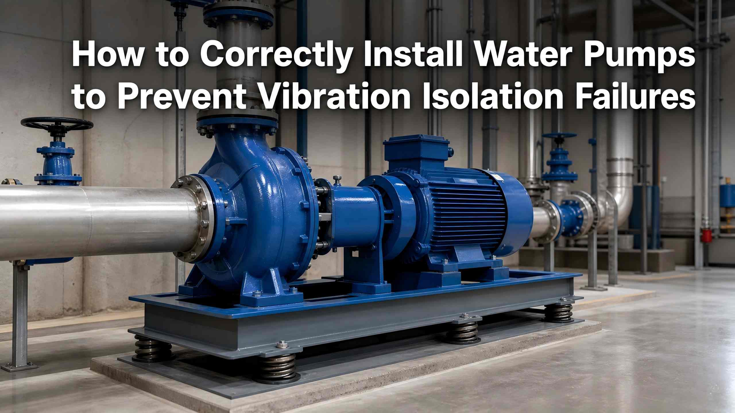 Quomodo recte instrue aqua pumps ad praeveni Vibratio solitudo defectis