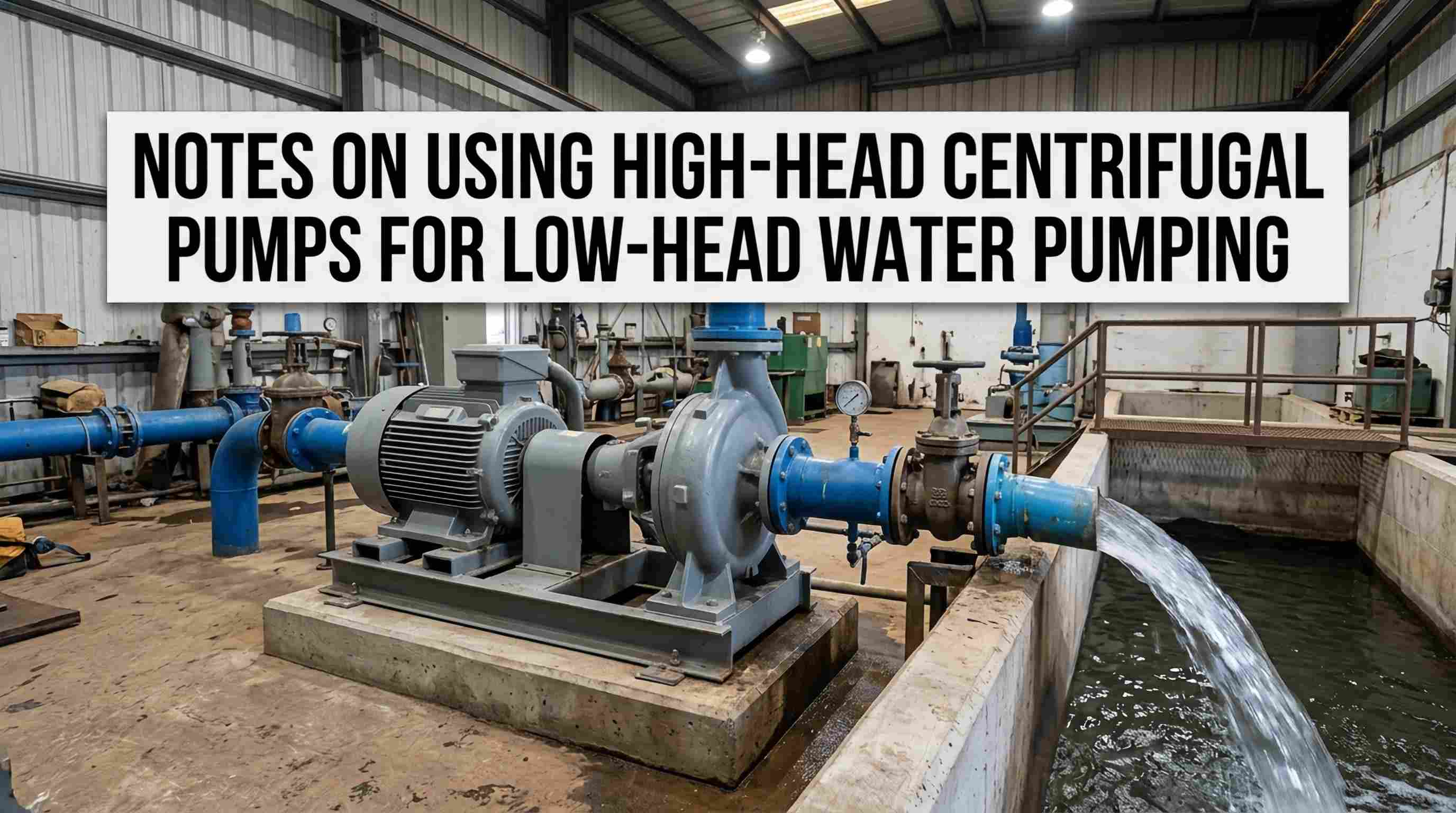 Notas in Using Summus Caput Centrifugae pumps in Low-caput aqua pumping