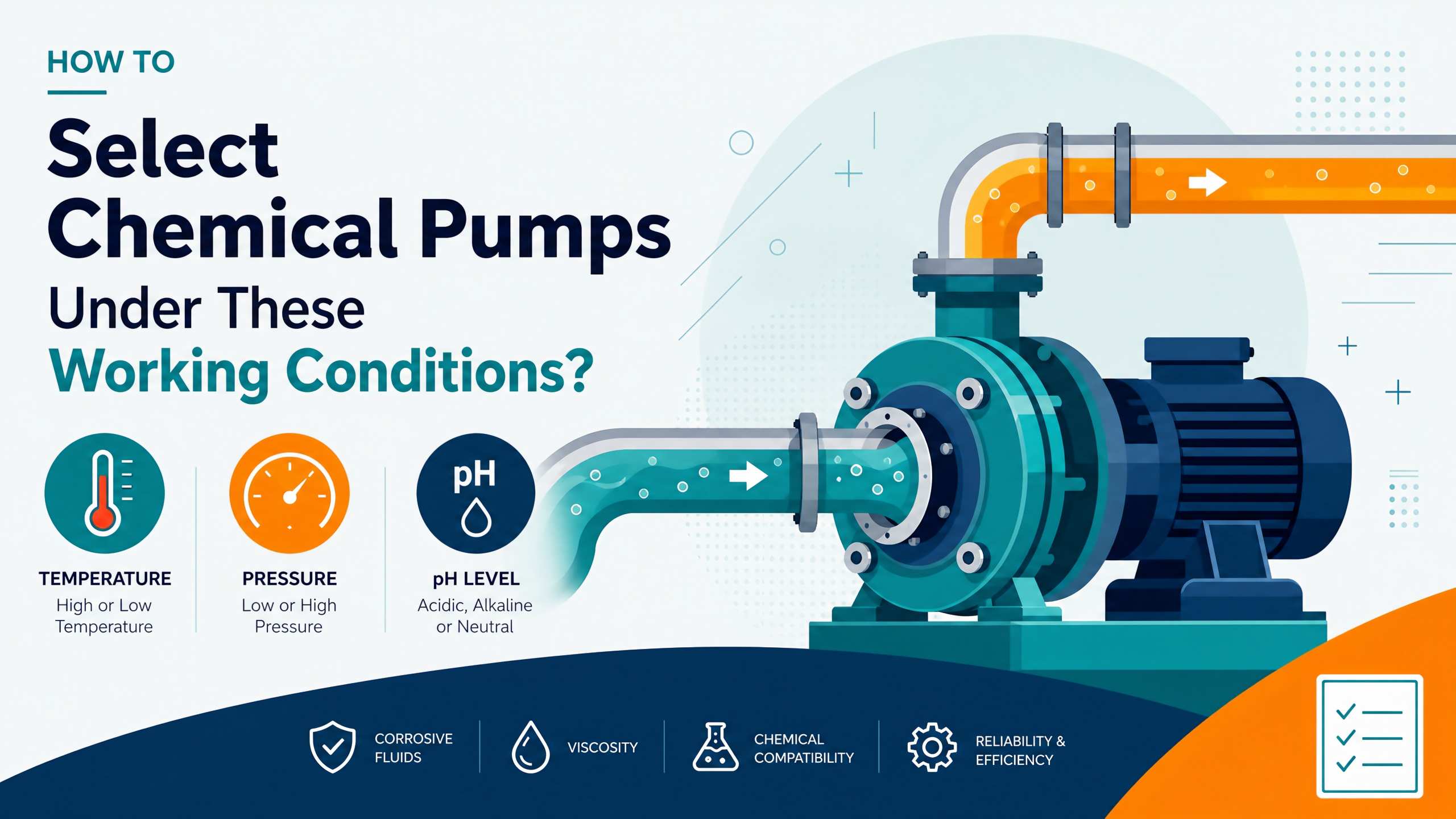 Quomodo eligere Chemical Pumps Sub Haec Operationis Conditiones?