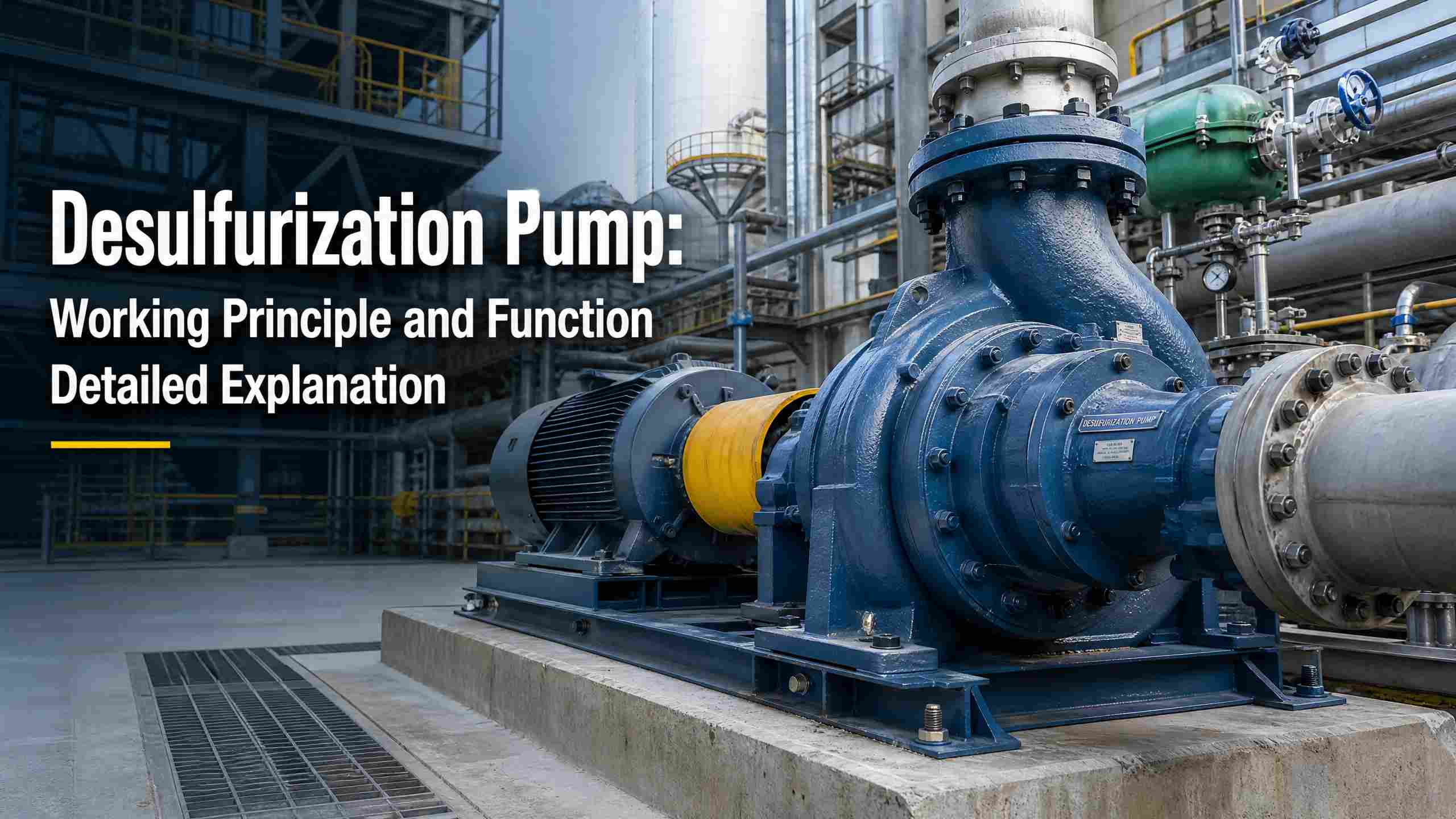 Desulfurization Pump: Opus Principium et Function ENARRATIO