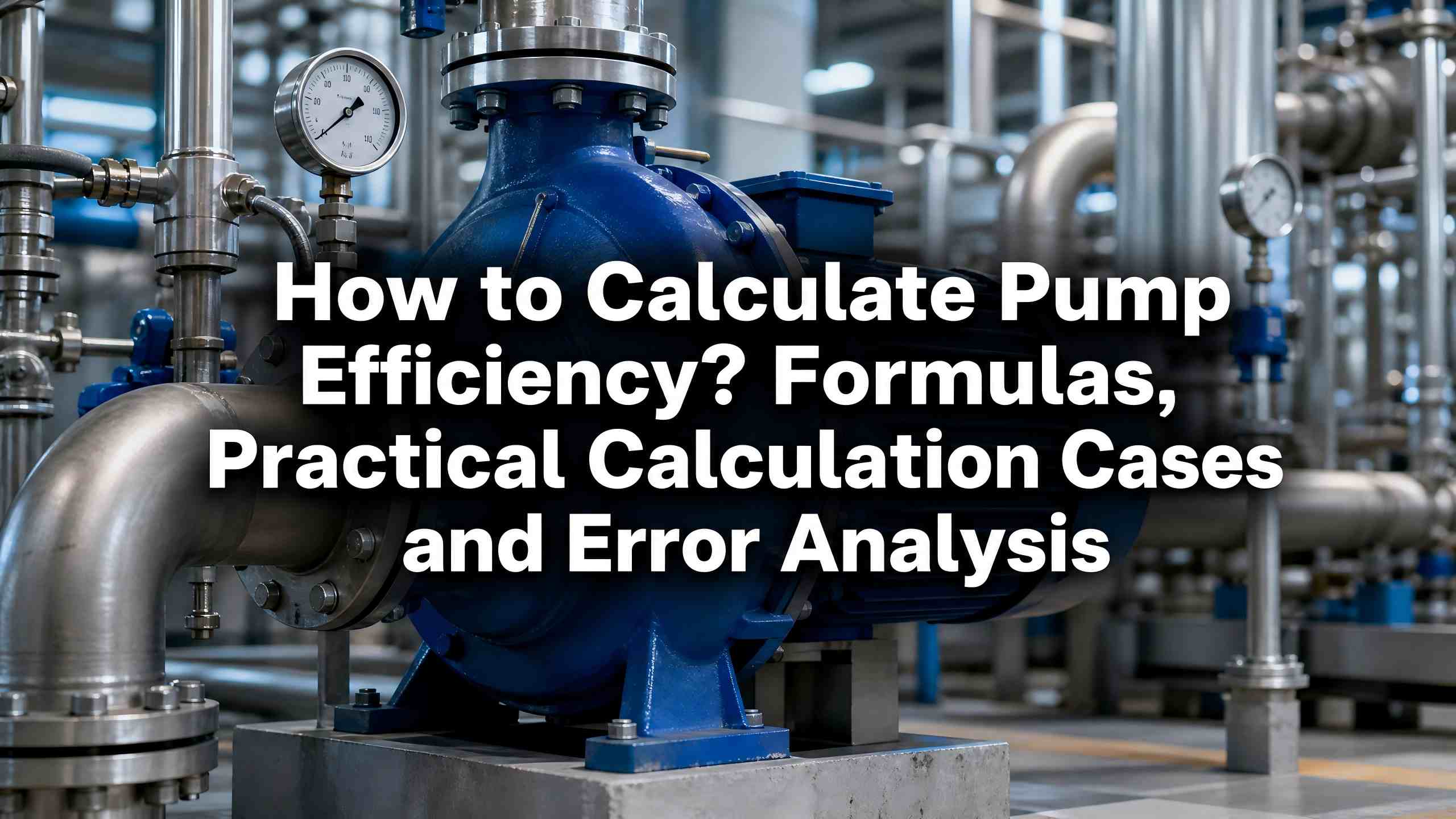 Quomodo computare Pump Efficens? Formulae, Practicae Calculi Causae et Erroris Analysis