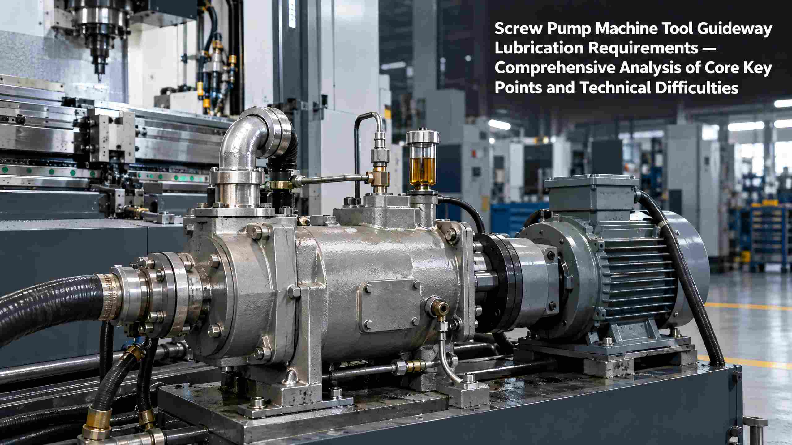 Screw Pump Machina Tool Guideway Lubrication Requirements - Aliquam Analysis Core Key Points et technicae difficultatibus