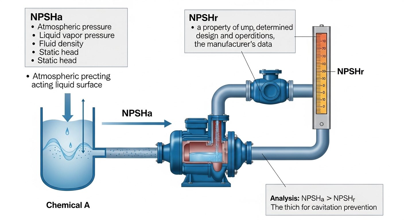 The Difference between NPSHa and NPSHr